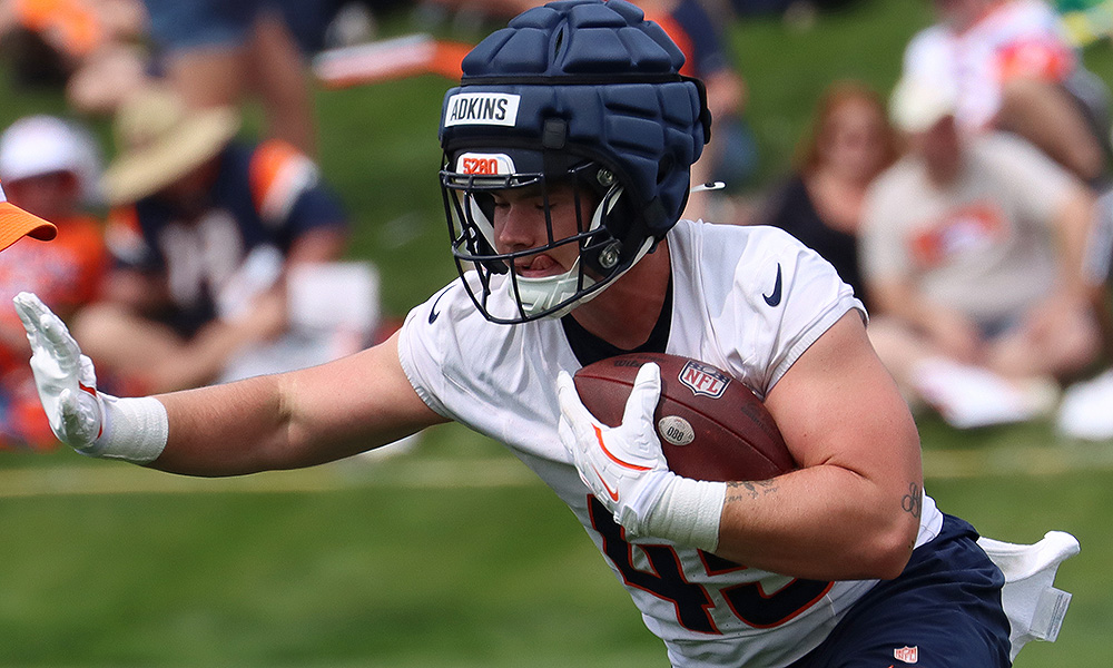 Broncos TE Nate Adkins...