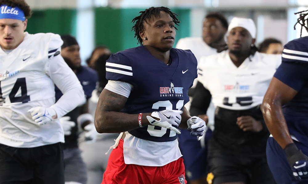 Jacory Croskey-Merritt at the Shrine Bowl...