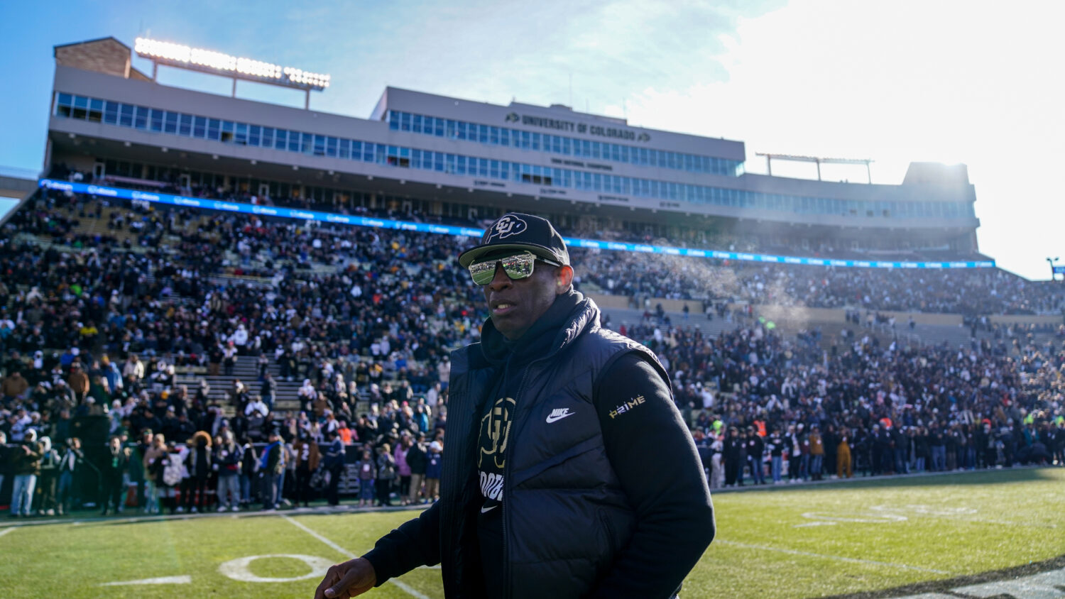 Deion Sanders head coach of the Colorado Buffaloes...