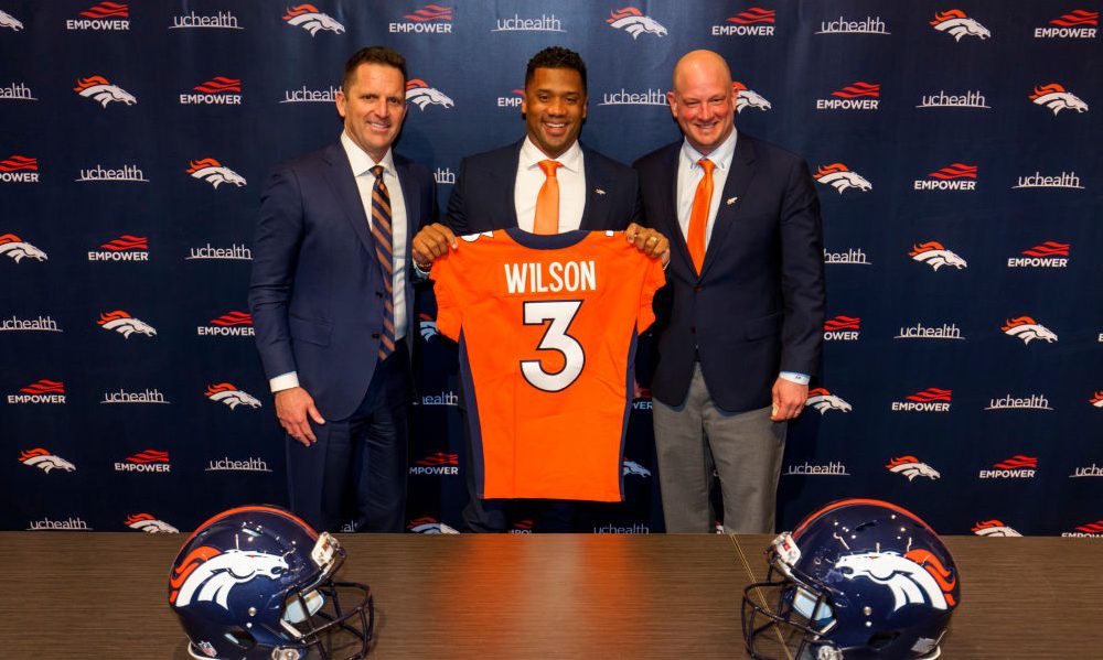 Russell Wilson George Paton Nathaniel Hackett...