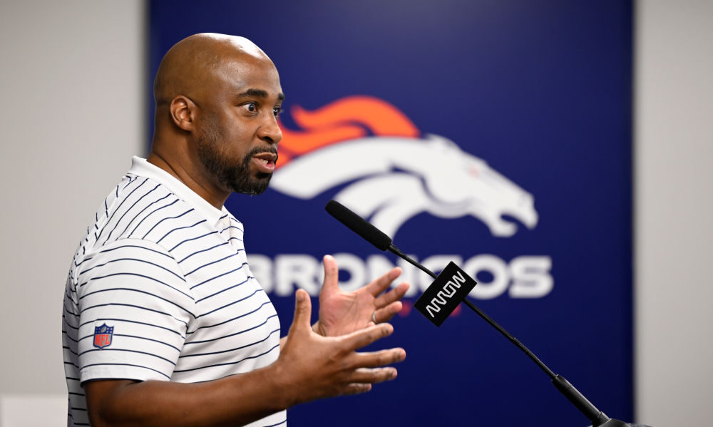 Broncos training camp Damani Leech...