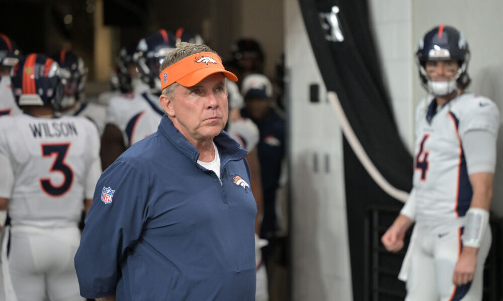 Broncos Sean Payton and Jarrett Stidham...