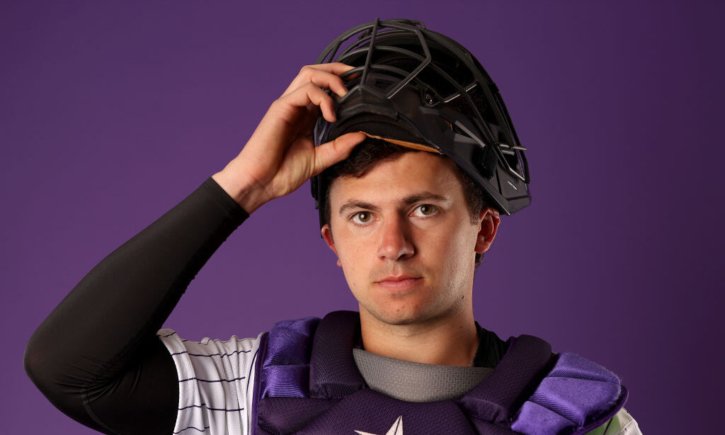 Drew Romo of the Colorado Rockies...