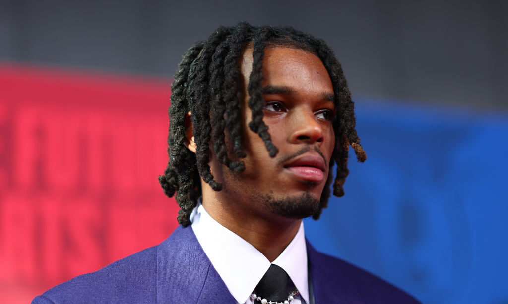 DaRon Holmes II arrives prior to the first round of the 2024 NBA Draft...