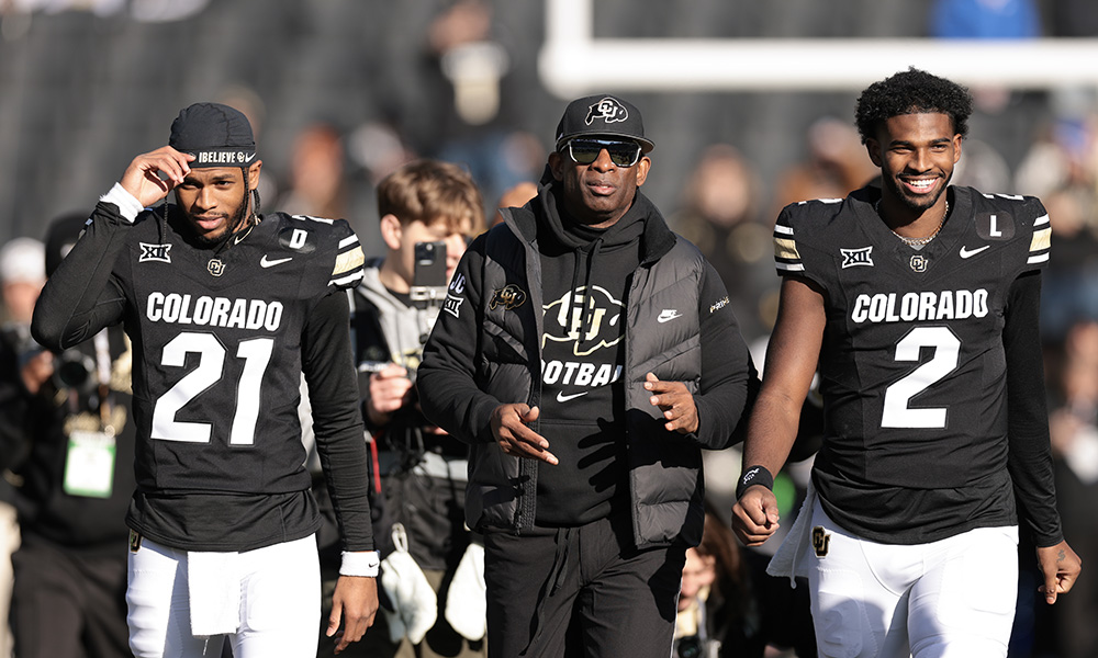 Shilo Sanders, Deion Sanders and Shedeur Sanders...
