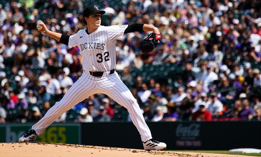 Rockies pitcher Chase Dollander...