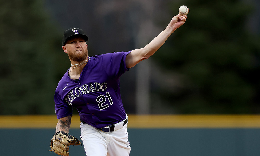Rockies pitcher Kyle Freeland...