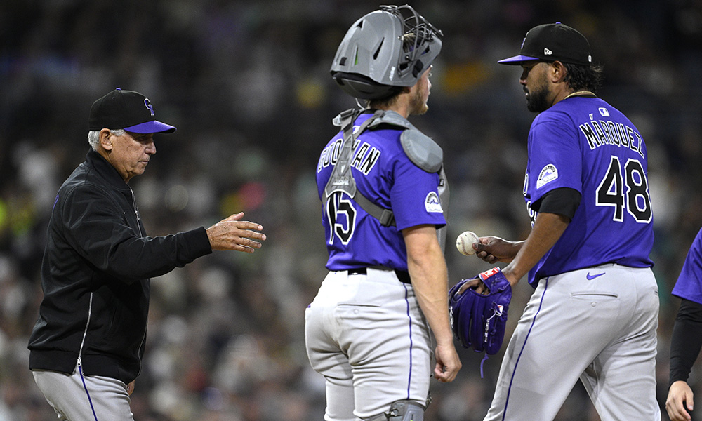 Rockies Bud Black, Germán Márquez and Hunter Goodman...