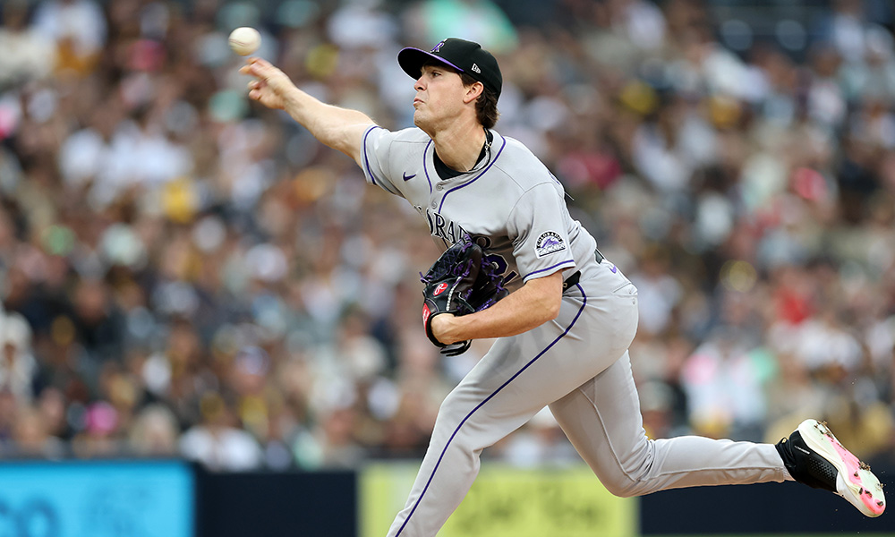 Rockies pitcher Chase Dollander...