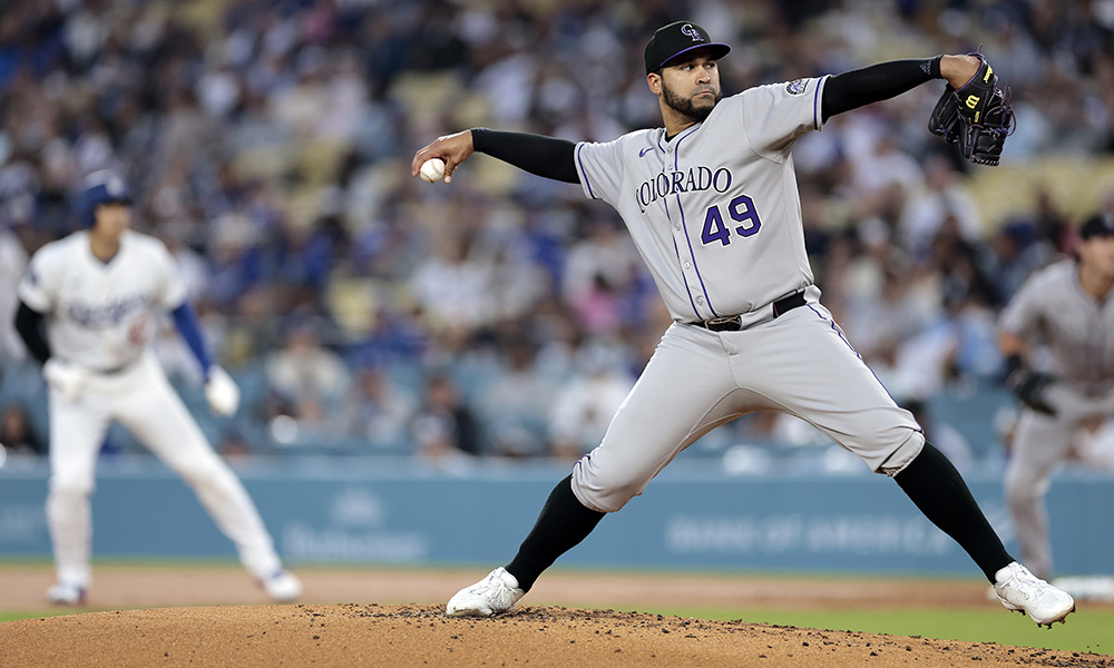 Rockies pitcher Antonio Senzatela...