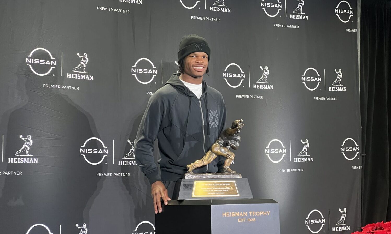Colorado two-way star Travis Hunter is hoping to hear his name called for the Heisman Trophy tomorr...