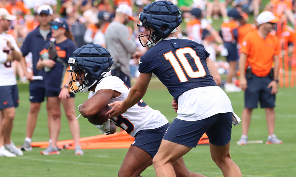 Bo Nix and Jaleel McLaughlin...