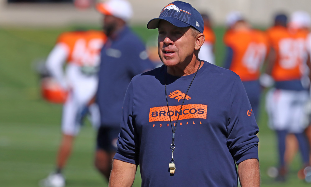 Broncos head coach Sean Payton...