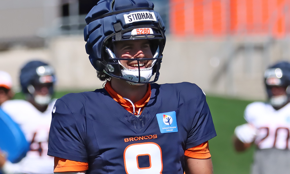 Broncos QB Jarrett Stidham...
