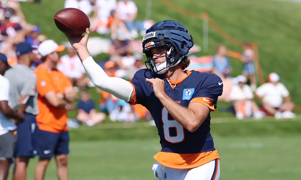 Broncos QB Jarrett Stidham...