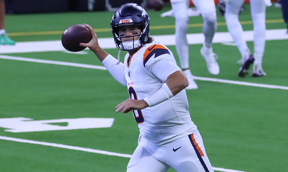 Broncos QB Jarrett Stidham...