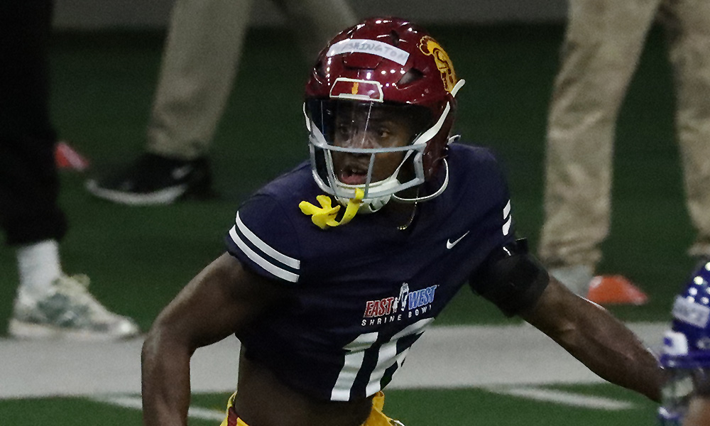 Tahj Washington at the Shrine Bowl...